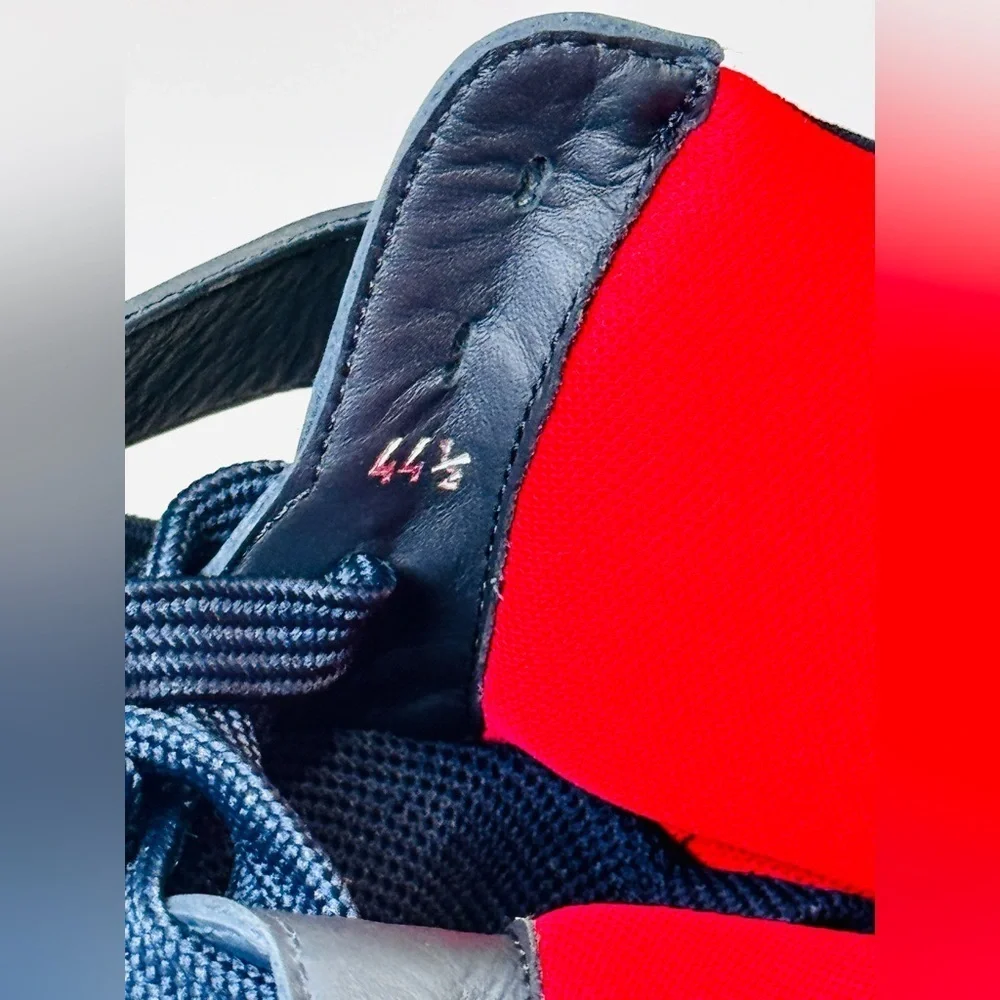 Christian Louboutin Astroloubi Mid-top Sneakers Navy Blue Suede Leather EU-44.5